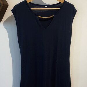 Short blue mini dress